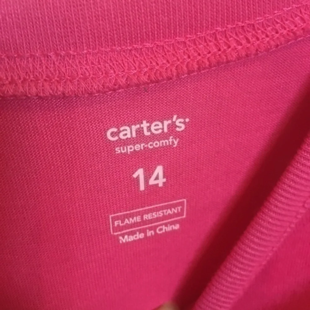 Carter’s Girls size 14 big sister pajamas